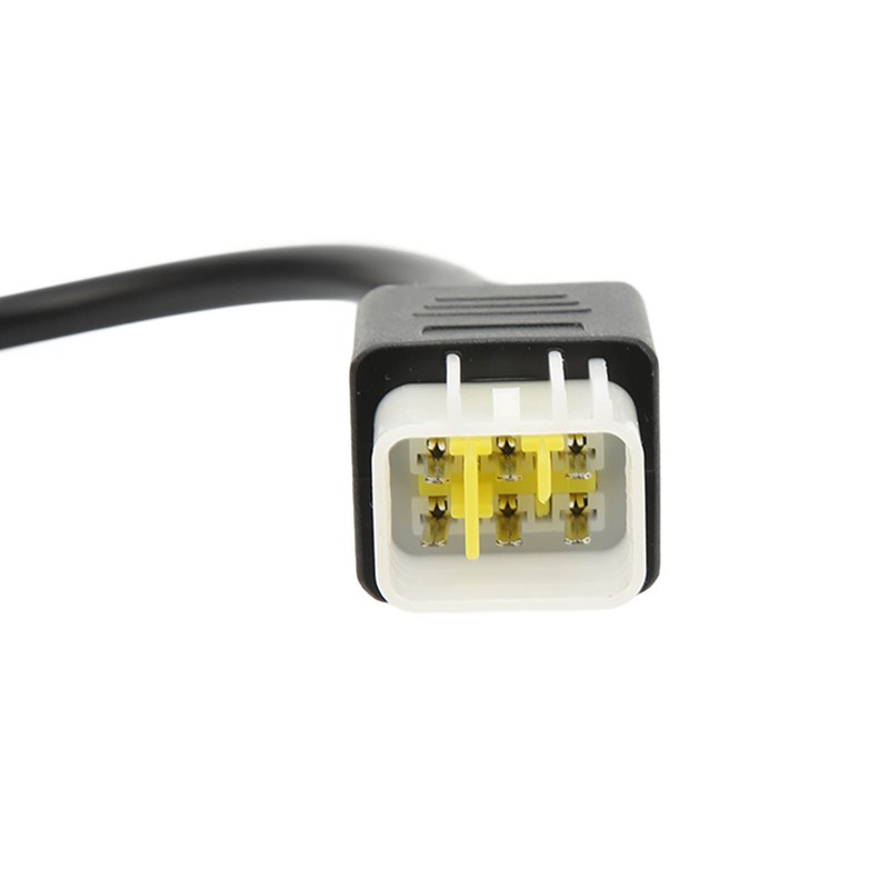 2PCS 6 Pin OBD‑OBD2 Motorcycle Diagnostic Scanner Cable Replacement for