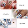 WOONEKY DIY Manicure Kit 3D Nail Rhinestones Glue Nail Art
