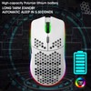 T66 Wireless Gaming Mouse, 2,4 G Honeycomb Hollow Design Photoelektrische