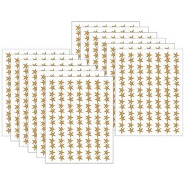 Teacher Created Resources TCR1276-12 Gold Stars Foil Stickers, Gold, 294 Per Pack, 12 Packs
