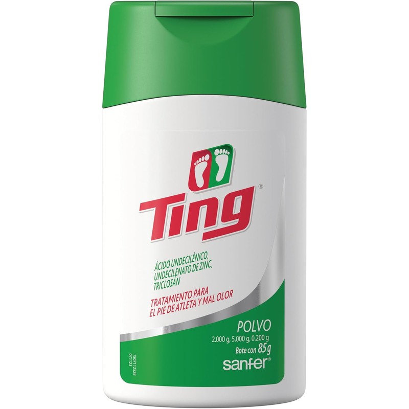 Ting Polvo Talco Antimicótico para Pies Control de Humedad, 150
