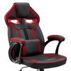 Aspect Adjustable Racing Gaming Chair in Black Faux Leather and