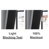Total Blackout Curtains 2 Panels - Completely Blackout Window Drapes