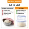 Lolytama 2Pack Dough Proofing Box,Stackable Sourdough Pizza Proofing Container with