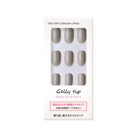 Jelly Tip Ultra Slim Petite 007 Warm Grey (24 Tips / 12 Sizes)