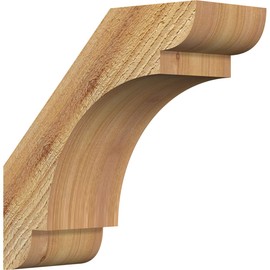 Ekena Millwork BRC04X10X10OLY00RWR 4"W x 10"D x 10"H Olympic Rough Sawn Knee Brace, Western Red Cedar