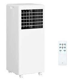 8000 BTU Portable Air Conditioner, 4-In-1 Portable AC Unit with Cooling, Dehumidifier, Fan, Stand AC Units for Room Cooling Up to 350sq.Ft, Sleep Mode, White Cover