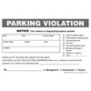 "No Parking" Car & Truck Illegal Violation Warning Form (100