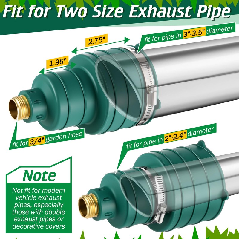 Qualirey 1 Pack Pest Control Exhaust Pipe Attachment Transport Exhaust