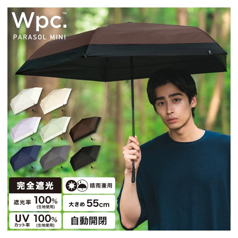 Wpc. 801-19653-102 Parasol [Automatic Opening/Closing] Folding Umbrella, Light Shielding Automatic