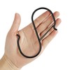 HCTESCO Heavy Duty Large S Hooks, 4.96 inch, Black, Set