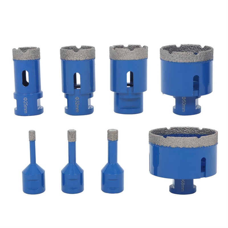 findmall 8pcs Diamond Hole Saw Drill Bits Set, 6-68mm M14