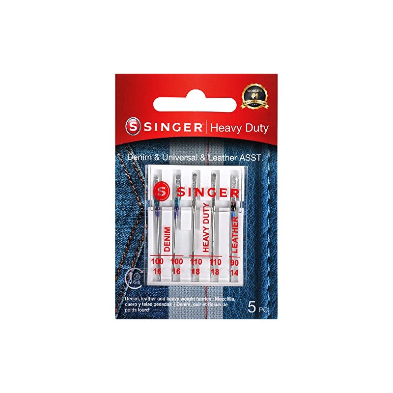 Singer 75467 - Agujas universales resistentes para máquina (5 unidades)
