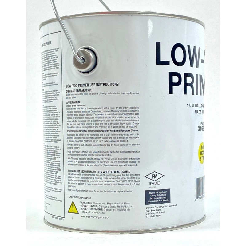 Carlisle Low VOC Interior Exterior Primer White 316522 1 Gallon