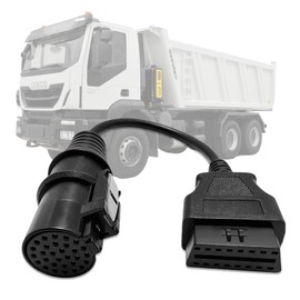 VZG OBD Adapter for Iveco 30 Pin OBD1 to 16 pin OBD2 Diagnostic Cable,Compatible with Iveco Heavy Duty Truck 30pin Connector,Work with Truck Obdii Scanner Tools/Code Reader