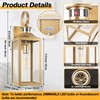 Large Motion Sensor Outdoor Wall Light 20" - Gold Dusk