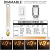 Leools T10 Led Long Bulbs 8W,E26 Dimmable Tubular Bulb,Equivalent 75