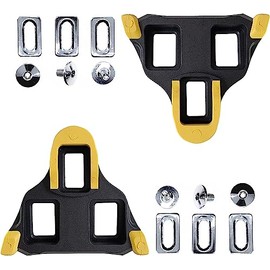 Road Bike Cleats for Shimano SPD-SL Locking Cycling Pedals Cleat for Shimano Sh11 System Shoes - (Yellow 6 Degree Float)