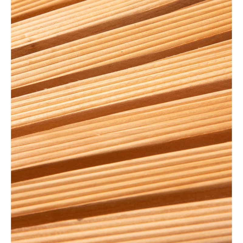 Plow & Hearth Outdoor Wooden Pathway, Natural Waterproof Weatherproof Hardwood