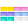 Alipis 12pcs Clear Document Folder Transparent File Organizer with Snap