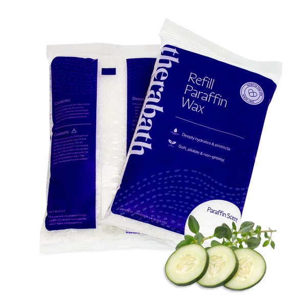 Therabath Paraffin Wax Refill - Use To Relieve Arthritis Pain and Stiff Muscles - Deeply Hydrates and Protects - 6 lbs Cucumber Melon w/Thyme Scent