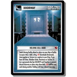 Decipher Star Trek CCG 1E BOG Blaze of Glory Holding Cell Door GC12