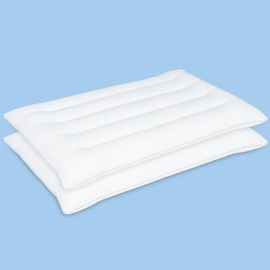 SWTMERRY Flat Pillows 2 Pack for Sleeping,Ultra Thin Bed Pillows Standard Size for Stomach and Side Sleeper 7D High Support 2.5 inch Height Slim Bed Pillow