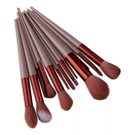 Cosmetishop Set De 13 Brochas Pinceles De Maquillaje Con Bolsa De Tela