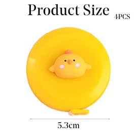 4 Pcs Soft Measuring Tape for Body Measurements Retractable，Cute Tape Measures Tailor Measuring Tape for Sewing 60 In / 1.5 M Tailors Measure Tape with Fractions Measure Ruler for Sewing