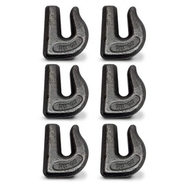 TEMCo TH0414 3/8” G70 Weld On Grab Hook – Loader Bucket, Trailer, Rigging, Utility Hook 6 Pack