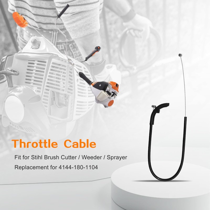 yeeluzan Throttle Cable Compatible with Stihl FS40, FS50, FS56, FS70,