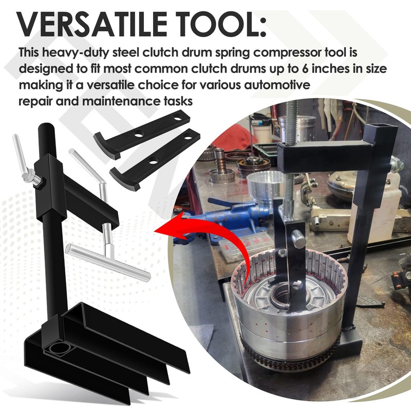 T-0158 Clutch Drum Spring Compressor Transmission Tool Heavy Duty Steel,