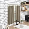 No. 918 Martine Microfiber 3-Piece Kitchen Curtain Set, 54" x
