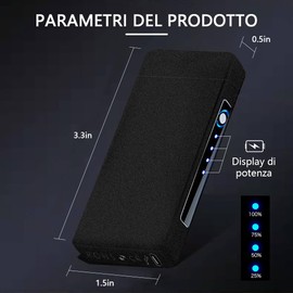 YOZWOO Electric Lighter Rechargeable, High Power Flame Arc Lighter, USB Lighters with LED Battery Indicator, Windproof Electronic Lighters for Candle Camping with Gift Box (Frosted Black)