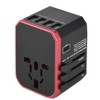 Universal Travel Adapter Plug 4 USB Ports Type C Sockets