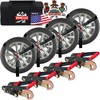 Vehiclex Lasso Wheel Tie Down Straps with Snap Hooks –