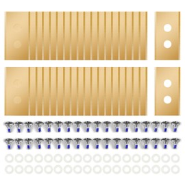 36Pcs Replacement Blades Compatible for Mammotion Luba and YUKA All Series, Robust Titanium Replacement Robotic Lawnmower Blades, with Plastic Washers