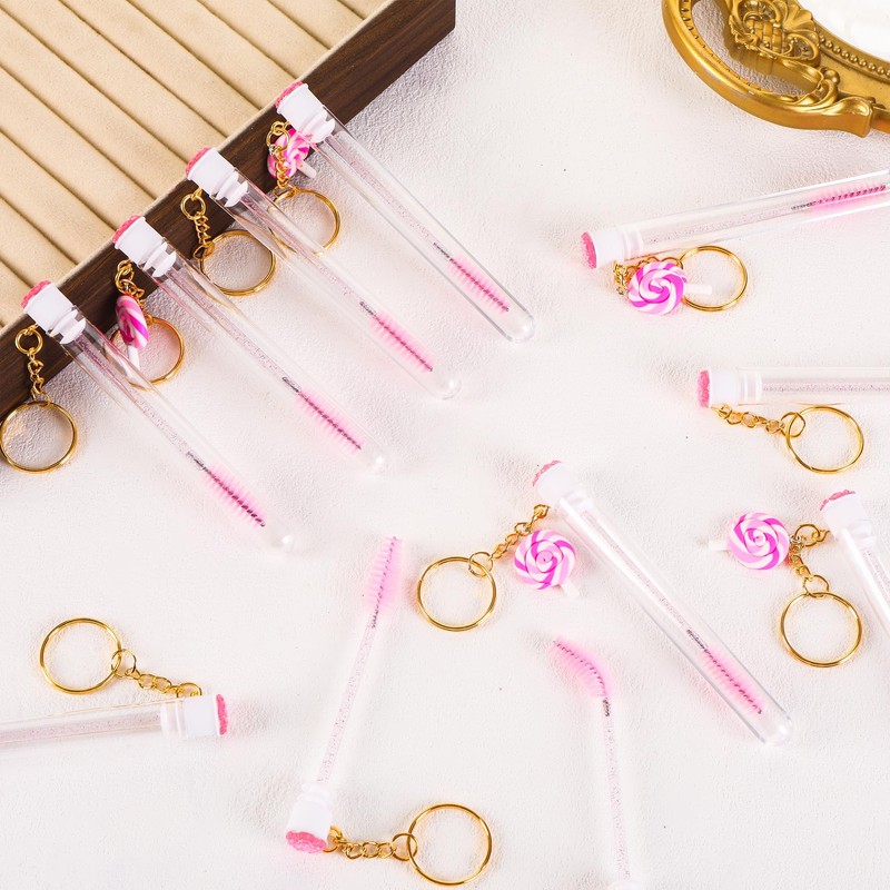 Upgrade 48 Pcs Disposable Mascara Wands Set Eyebrow Spoolies