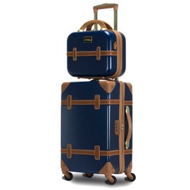 World Traveler VentureX Airline Approved Luggage – Lightweight Hardside Suitcase with Spinner Wheels, Gatsby Navy, 2-Piece Carry-On Set