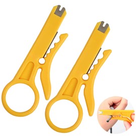 Wire Stripper (Set of 2) Mini Wire Stripper, Cable Stripper, Hand Repair Tool, Multifunctional Tool, Easy to Carry, Suitable for Strip Cable Tools