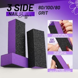 Fandamei Kit Para El Cuidado De Las Uñas, Limas Y Pulidores De Uñas, Kit De Herramientas Para Cutículas, Herramientas Para Manicura, Juego De Limas Pa