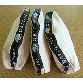 Origins 3-PACK Origins LOGO Zipper Cotton Canvas Makeup Travel Bag