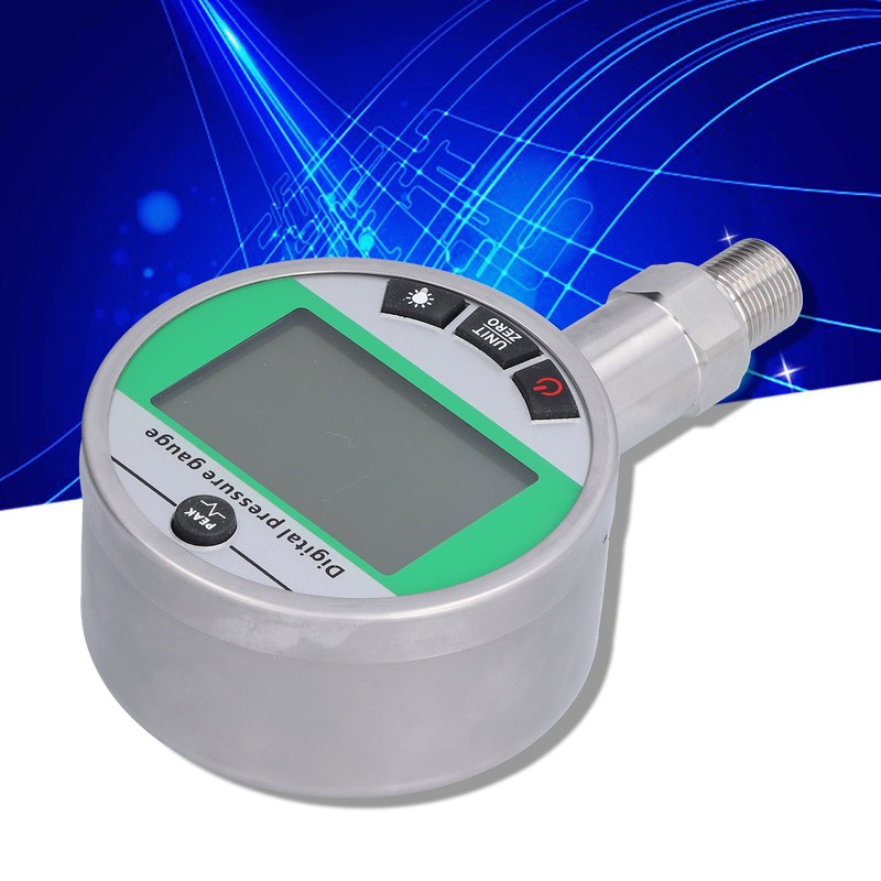 Digital Hydraulic Pressure Gauge Stainless Steel Accurate with Lower Mount