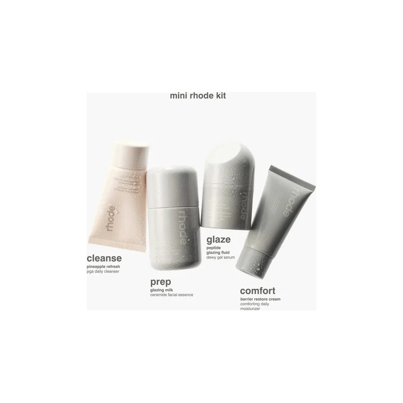 Set Kit Mini Rhode Glazed Skincare Essentials 4 Pzas