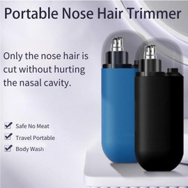 Generic Portable Nose Hair Trimmer, 2024 Premium Pikapipy Nose Trimmer, Portable Nose Hair Trimmer Painless & Precision,Electric Nose Shaver (Blue)