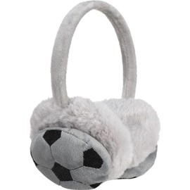 YLYMWJ Kids Earmuffs Fluffy Football Pattern Ear Warmer Faux Fur Ear Covers Boys Girls Winter Warm Soccer Design Ear Protector
