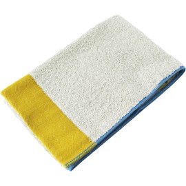 Tanaka Sangyo PF1601-0120-01 Imabari Towel, Face Towel, Plain Fabric, Hem Color Pile, Yellow
