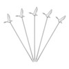 sourcing map 5 Pcs Stainless Steel Cocktail Picks, 4.1 Inch