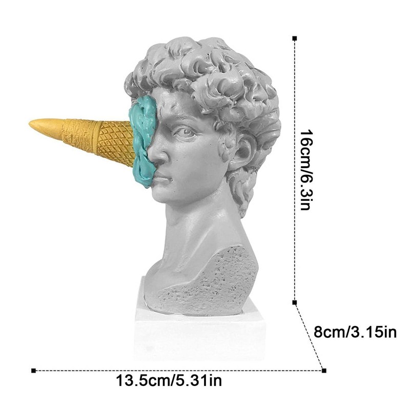 PRATYAHARA Ice Cream Smashing David Statue European Modern Simple David