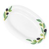 Lashuma Handmade oval serving plate made of Italian ceramic in